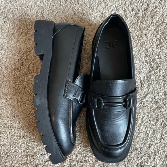 JF Y2k Black Women’s Loafers Size 5.5 - Picture 2 of 5